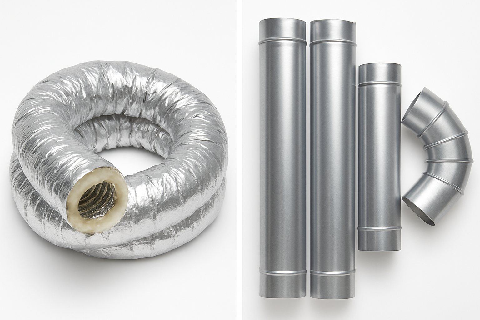 Flex Duct vs Metal Duct: Complete Cost, Airflow & Code Comparison [2026]